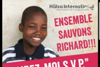 Hälsa International sollicite de l'aide pour sauver le jeune Richard