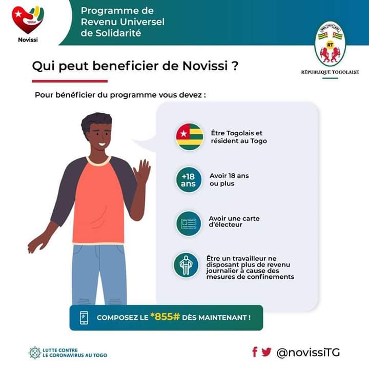 Novissi, le programme d'accompagnement déployé par le gouvernement togolais - Ocean's News