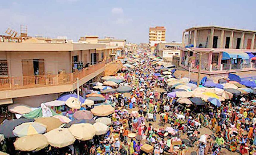 Droits de place dans les marchés de Lomé