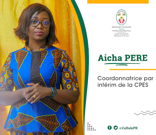 Aicha Pere nouvelle coordonnatrice de la CPES