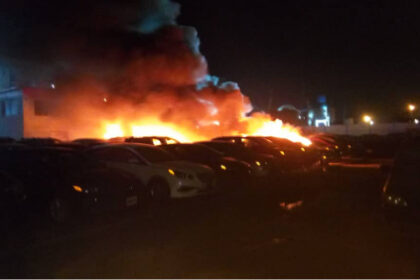 incendie dans la zone portuaire de Lomé