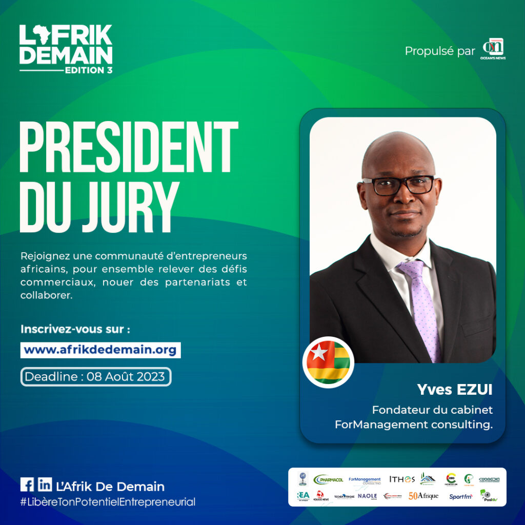 Yves Ezui, Président du jury du programme L'Afrik De Demain 2023