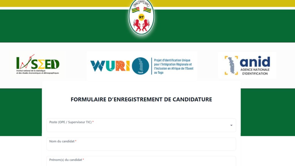 recensement biométrique de masse au Togo