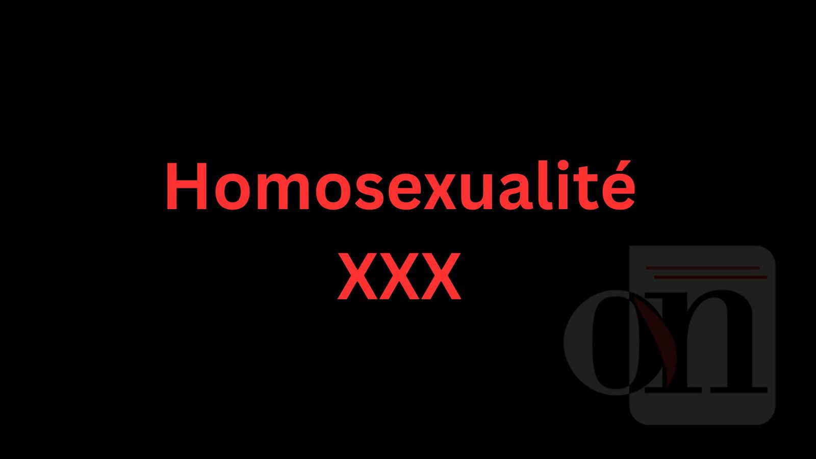 criminaliser l'homosexualité