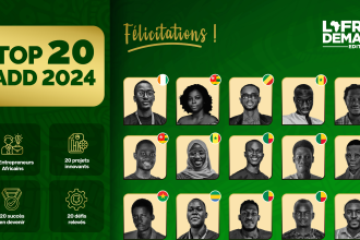 lauréats du programme - L'Afrik De Demain 2024 TOP 20 ADD 2024