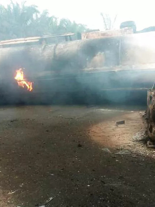 Explosion de camion-citerne