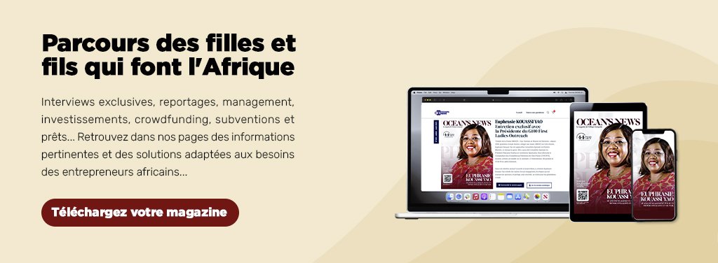 Euphrasie Kouassi Yao en Couverture du magazine Ocean's News