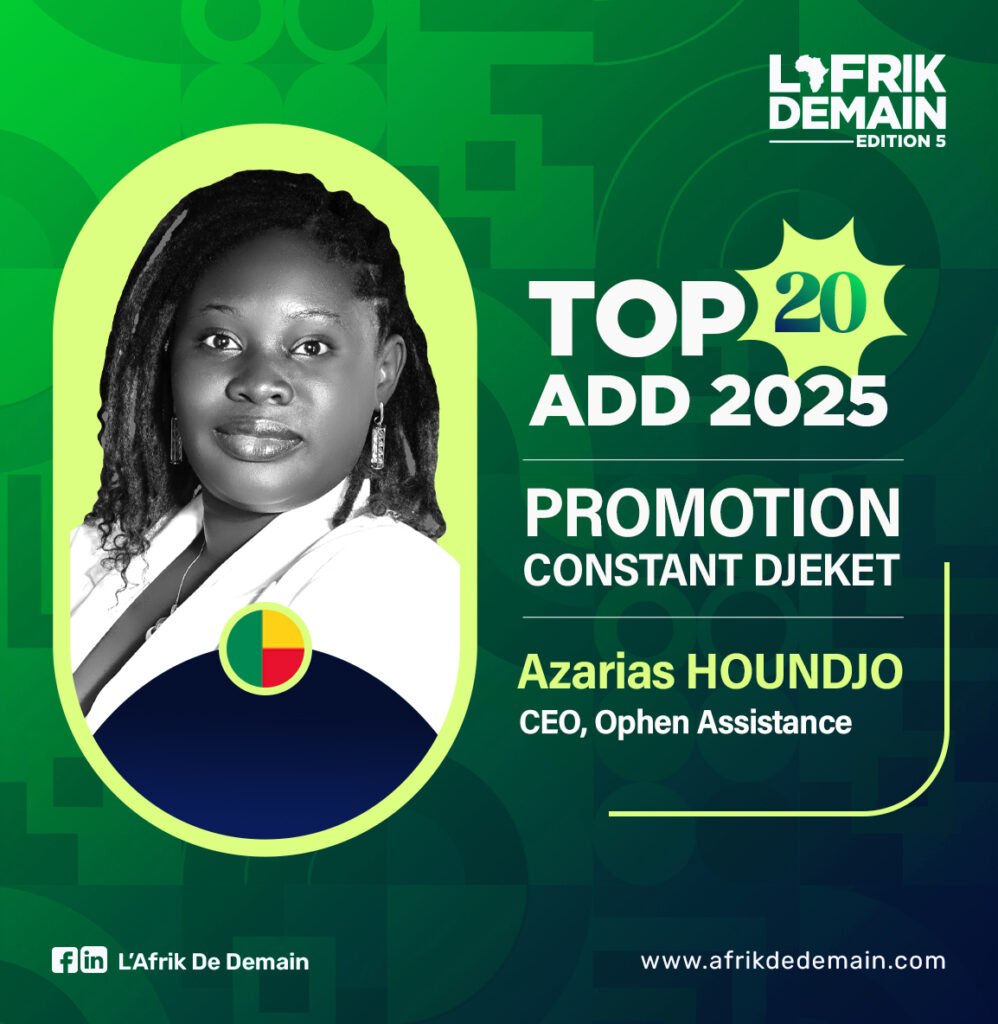 Azarias Houndjo, CEO d’Ophen Assistance