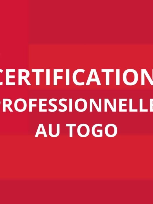 certification professionnelle au Togo